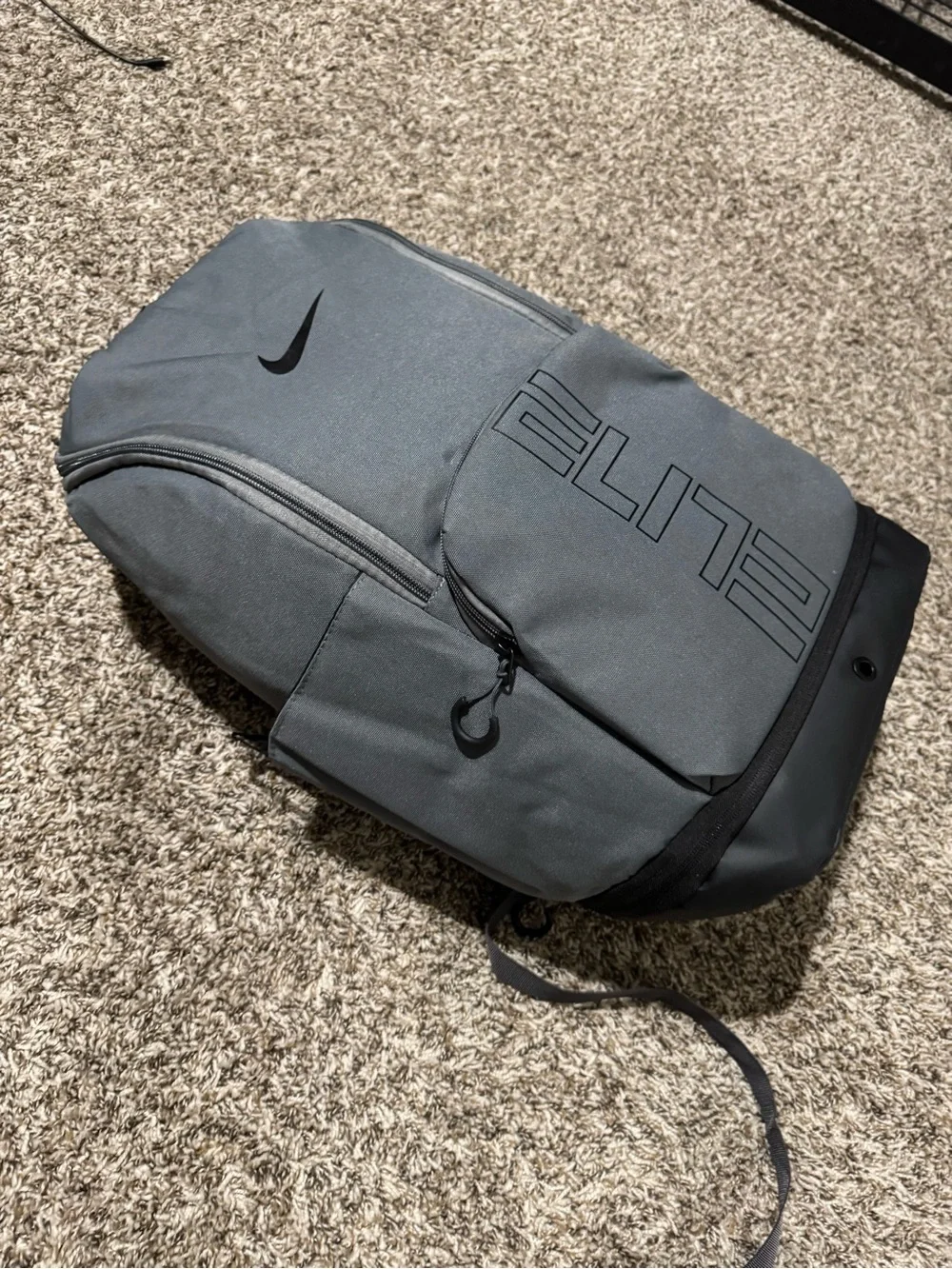 Nike Gray and Black Elite Men's Backpack